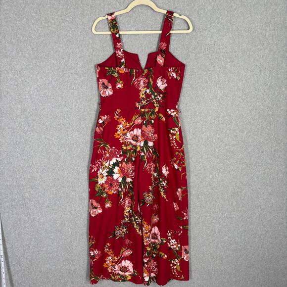 Jumpsuit Medium Wide Leg Crop Boho Cottage Festival Vaca Feminine Mediterranean* - Picture 9 of 12